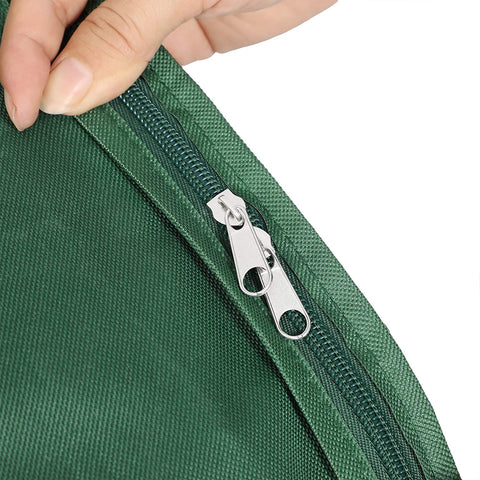 Rootz Storage Bags for Advent Wreath - Set of 2 - Christmas Decoration - Handles - Zipper - Label Holder - 76.2 cm x 16 cm (Ø x H) - Green
