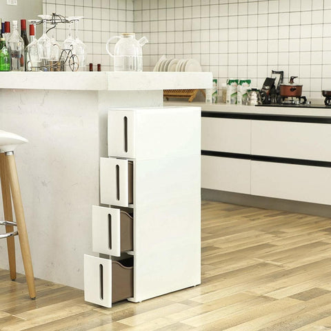 Rootz Trolley - Multifunctional Bathroom Trolley - Kitchen Storage - Kitchen Trolley