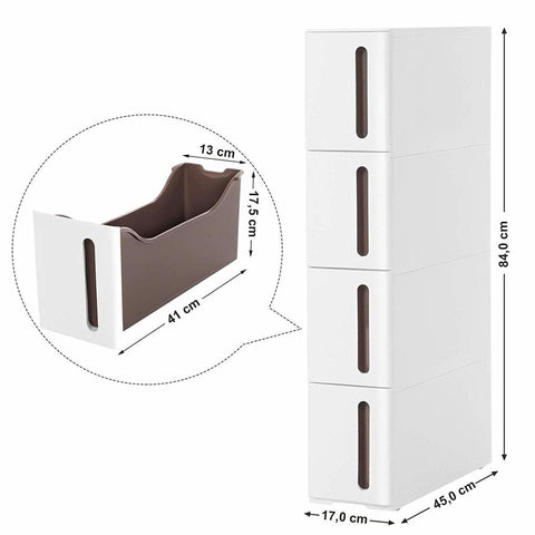 Rootz Trolley - Multifunctional Bathroom Trolley - Kitchen Storage - Kitchen Trolley