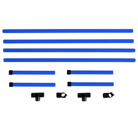 Rootz Dog Hurdle Set - Agility Hurdle Set - Dog Training Set - Dog Training Hurdles - Pet Agility Equipment - Dog Jumping Set - Hurdle Jumping Kit - Blue - 99x65x94cm