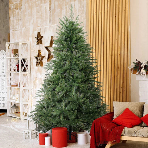 Rootz Christmas Tree - Artificial Christmas Tree - Metal Base Christmas Tree - PVC Metal Base Christmas Tree - 1000 Branches Tree - Green - Ø102 X 180h Cm