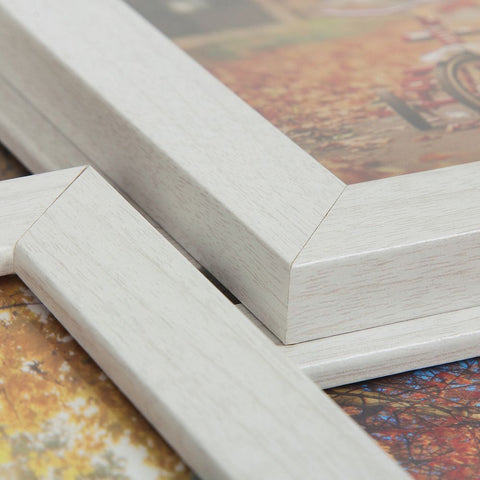 Rootz Photo Frame - Collage Photo Frame - Wall Mounted Photo Frame - Picture Frame - Wall Photo Frame - Decorative Photo Frame - Gallery Photo Frame -  White - 61 x 46.5 cm