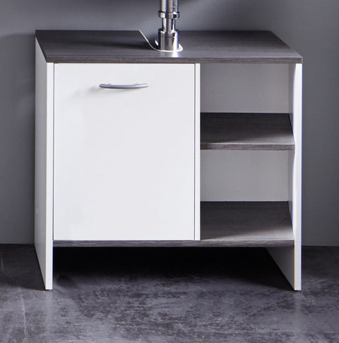 Rootz Bathroom Cabinet - Washbasin Cabinet - White - 60 x 55 x 28 cm