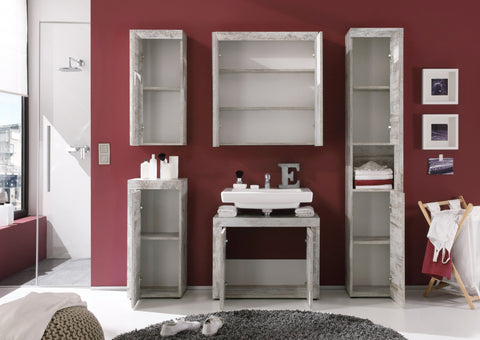 Rootz Badezimmerschrank – Waschbeckenschrank – Grau – 72 x 56 x 34 cm