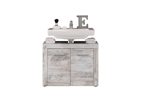 Rootz Badezimmerschrank – Waschbeckenschrank – Grau – 72 x 56 x 34 cm