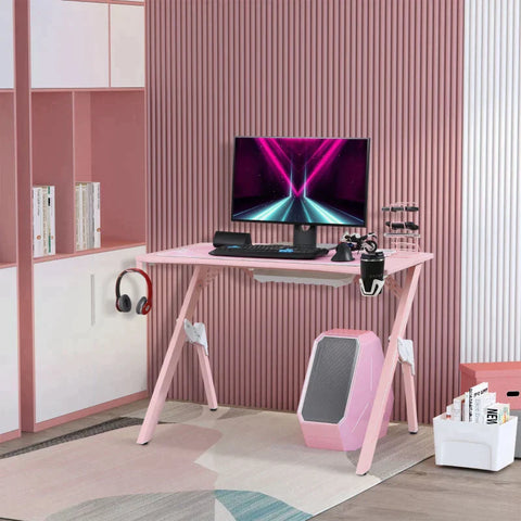 Rootz Gaming Table - Gaming Desk - Desk - 110 cm x 58 cm x 75 cm