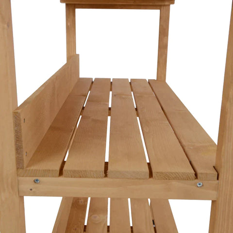 Rootz Planting Table - Table - Garden - Balcony - Natural - 76 cm x 37 cm x 89 cm