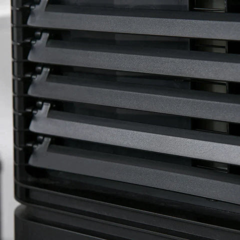 Rootz Mobile Air Conditioner - 4-in-1 Air Conditioner With Remote Control - 2 Speed Levels - LED Display - ABS - Black - 30.5 x 32.5 x 67.8 cm