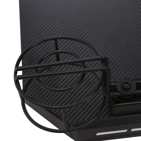 Rootz Gaming Desk - Z-Shaped Gaming Desk - Computer Desk - Office Desk - Gaming Table - With Led Light - Desk With Cup Holder - Headphone Hook - Black - 120 x 60 x 73 cm