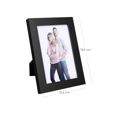 Rootz Fotorahmen – Collage-Fotorahmen – 5er-Set Fotorahmen – Wandmontierter Fotorahmen – Bilderrahmen – Wand-Fotorahmen – dekorativer Fotorahmen – Galerie-Fotorahmen – Schwarz – 13,5 x 18,6 cm