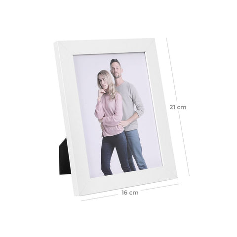 Rootz Photo Frame - Collage Photo Frame - Set Of 3 Photo Frame - Wall Mounted Photo Frame - Picture Frame - Wall Photo Frame - Decorative Photo Frame - Gallery Photo Frame -  White - 16 x 21.1 cm