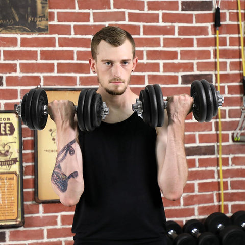 Rootz Dumbbell - Cast Iron Dumbbell Set - Adjustable Dumbbell - For Men And Women - Heavy-duty Dumbbell - Solid Metal Dumbbell Set - Black