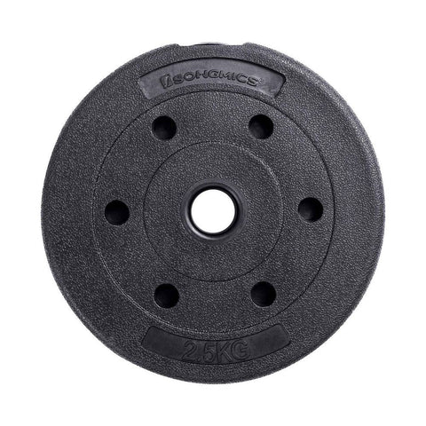 Rootz Hantelset – 20 kg Hantelset – verstellbares Hantelset – Heimhantelset – Gewichtshantelset – Fitnesshantelset – Schwarz – 2,5 x 50,5 cm