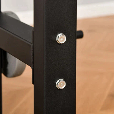 Rootz Weight Bench - Multi-Gym - Gym Weight Bench - With Pull-up Bar - Steel - Black - 140 x 171 x 228 cm