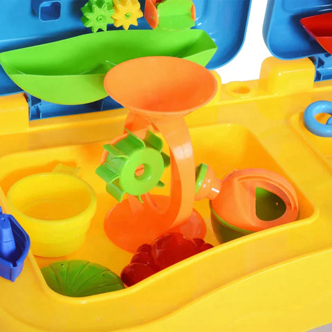 Rootz Children's Game Table - Sandbox Table - Sand And Water Play Table - Beach Toys - Sand Toys - Accessories - 73 x 35 x 70 cm