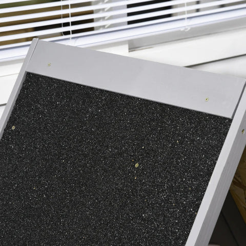 Rootz Cat House - 2 Tier Cat House - Cat Cave - 1 Ramp - Weather Resistant - Dark Gray + Black - 72.5L x 61W x 111H cm