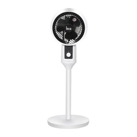 Rootz Circulation Fan - Pedestal Fan - 3 Speed Levels - Air Circulator Fan - Circulating Air Fan - Adjustable - ABS/ PP Plastic/Steel - Black/White