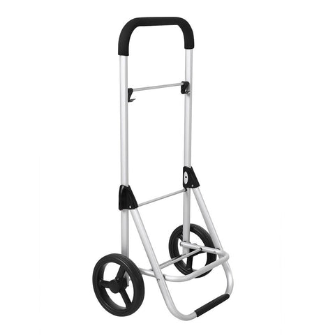 Rootz Shopping Trolley - Folding Shopping Trolley - With Cooling Compartment - Folding Market Trolley - Lightweight Folding Cart - Portable Shopping Caddy - Gray