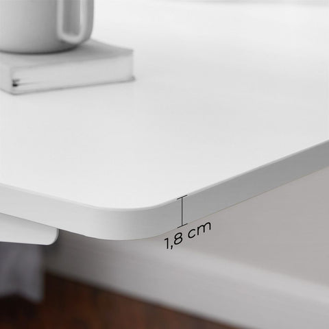 Rootz Table Top - Desk Top - Electric Desk Top - Table Top For Electric Desk - White - 140 x 70 x 1.8cm