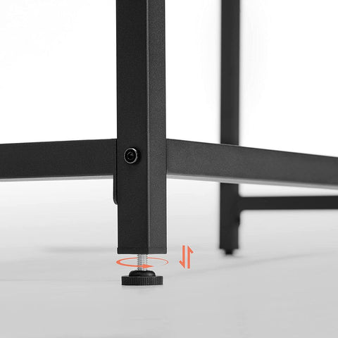 Rootz Desk - Home Office Desk - Schrijftafel - Computer Desk - Sta Bureau - Verstelbare Desk - Executive Desk - Gaming Desk - Workstation Desk - Greige-Zwart - 140 x 60 x 75 cm (L x B x H)