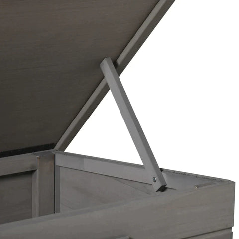 Rootz Cat House - Cat Hut - Cat Cave - Small Animal House - With Window - With Asphalt Roof - Fir Wood - Grey/Black - 87 x 52 x 48 Cm