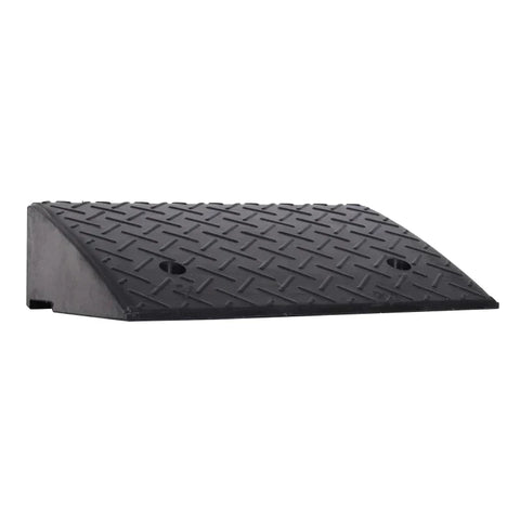 Rootz Bordsteinrampe – Rampe – 2-teilige Gummirampe – Schwellenrampe für Auto – Schwarz – L48 x B32 x H13 cm