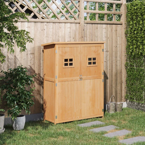 Rootz Tuinschuur - Gereedschapsschuur - Gereedschapskast - Lessenaarsdak - Hout - 127.5x50x164cm