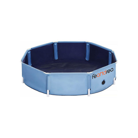 Rootz Dog Pool - Foldable Dog Pool - Dog Swimming Pool - Foldable Pet Pool - Outdoor Dog Pool - Easy To Clean - Blue
