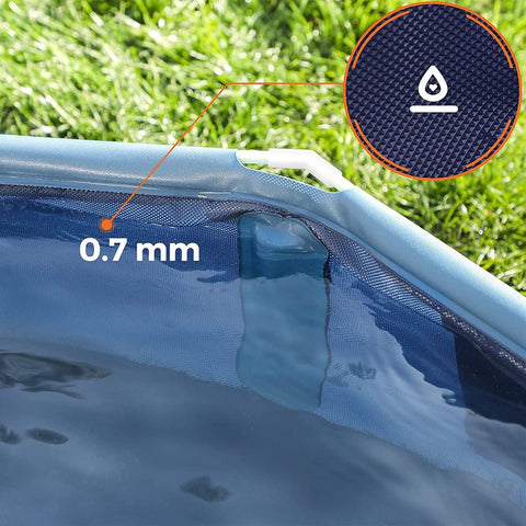 Rootz Dog Pool - Foldable Dog Pool - Dog Swimming Pool - Foldable Pet Pool - Outdoor Dog Pool - Easy To Clean - Blue