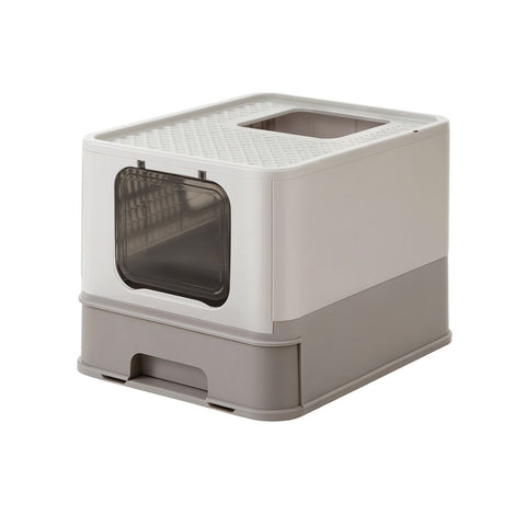 Rootz Litter Box - Cat Litter Box - Cat Cabinet - Litter Box Cat House - Cat Cave - Cat Cabinet - With Lid