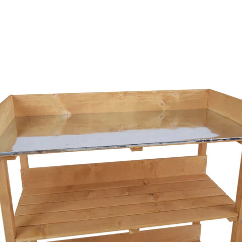 Rootz Planting Table - Table - Garden - Balcony - Natural - 76 cm x 37 cm x 89 cm