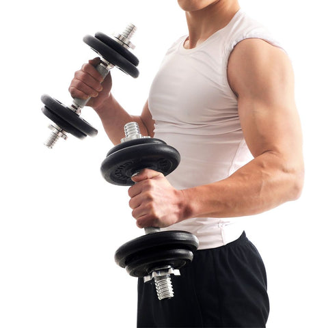 Rootz Hantel – Hantelset – Gusseisenhantel – Gewichtshanteln – verstellbare Hanteln – Sechskanthanteln – Trainingshanteln – Fitnesshanteln – Schwarz