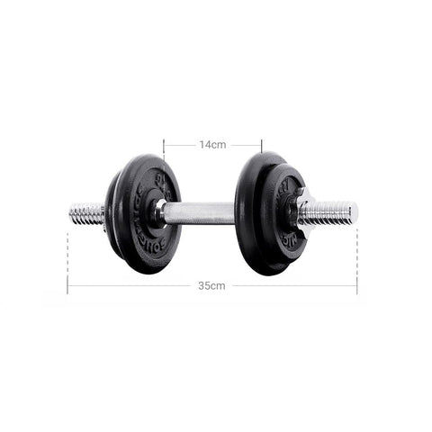 Rootz Hantel – Hantelset – Gusseisenhantel – Gewichtshanteln – verstellbare Hanteln – Sechskanthanteln – Trainingshanteln – Fitnesshanteln – Schwarz