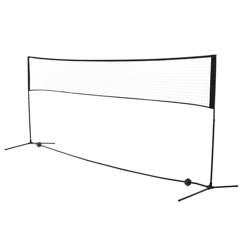 Rootz Badmintonnet - Volleybalnet - Tennisnet - Draagbaar - 2 Hoogtes - Draagtas - 94/158 x 400 x 60 cm 