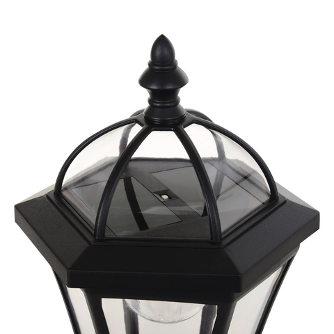 Rootz Gartenlaternen – Solarenergie – Gartenlampen – 2er-Set – LED – 6–8 Stunden – Edelstahl – Schwarz