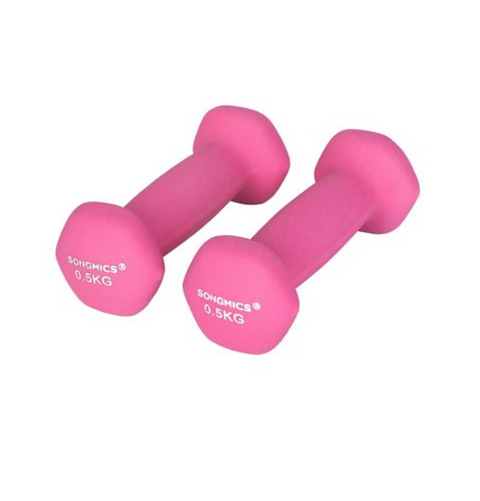 Rootz Hanteln – 2er-Set – Pink – Damen – 2 x 0,5 kg – Eisen – beschichtet
