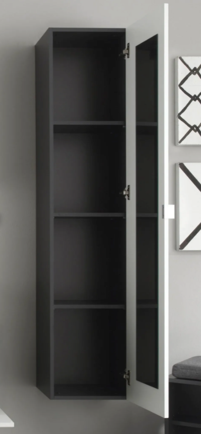 Rootz Bathroom cabinet - Storage cabinet - Mirror - 35 x 157 x 31 cm