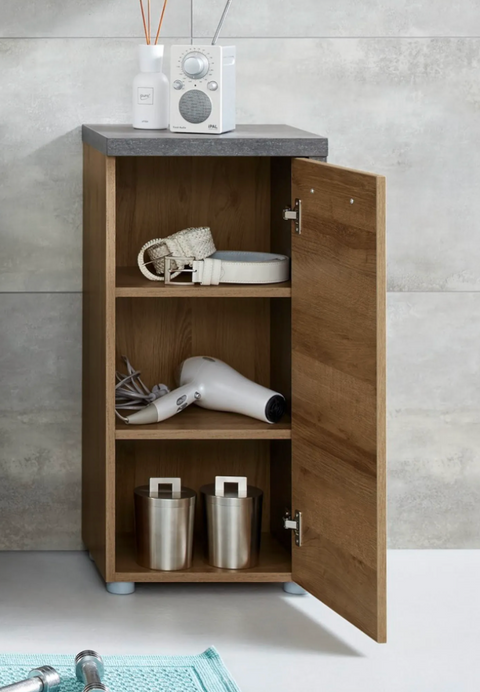 Rootz Bathroom cabinet - Storage cabinet - Brown - 39 x 80 x 31 cm