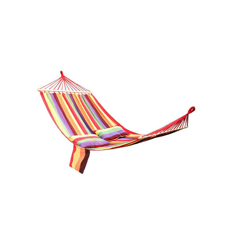 Rootz Hangmat - Hangmat - Hangmat Met 2 Kussens - Draagbare Hangmat - Lichtgewicht Hangmat - Buitenhangmat - Campinghangmat - Tweepersoonshangmat - Rood - 210 x 150 cm