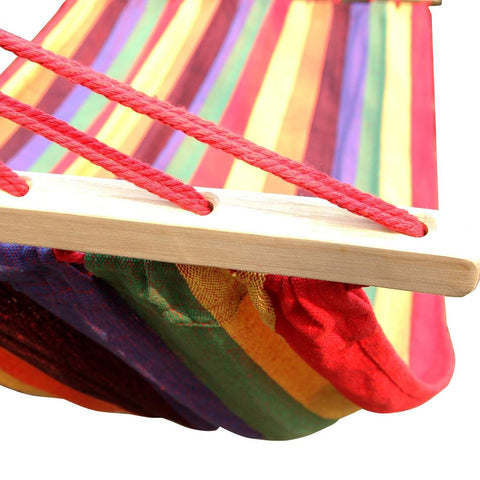 Rootz Hangmat - Hangmat - Hangmat Met 2 Kussens - Draagbare Hangmat - Lichtgewicht Hangmat - Buitenhangmat - Campinghangmat - Tweepersoonshangmat - Rood - 210 x 150 cm