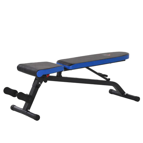Rootz Weight Bench - Training Bench - Weight Bench For Full Body Training - Adjustable Multi-purpose Weight Bench - Black/Blue - 142 x 46 x 50-132 cm