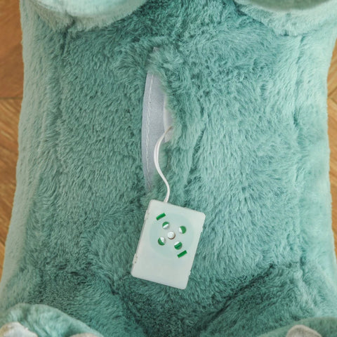 Rootz Rocking Horse - Children's Rocking Animal - Kid Plush Ride-On Rocking Horse - Triceratops-shaped Toy - Dark/Green - 64 x 30 x 54 cm