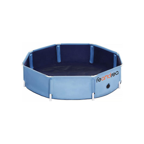 Rootz Dog Pool - Foldable Dog Pool - Dog Swimming Pool - Inflatable Dog Pool - Outdoor Dog Pool - Non-slip Dog Pool - PVC - Polyester - Blue -  120 x 30 cm (ø x h)