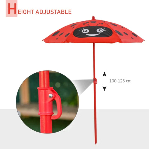 Rootz Kids Dining Set - Children's Seating Group - Table And Chairs Set - Parasol - 39 cm x 38 cm x 52 cm