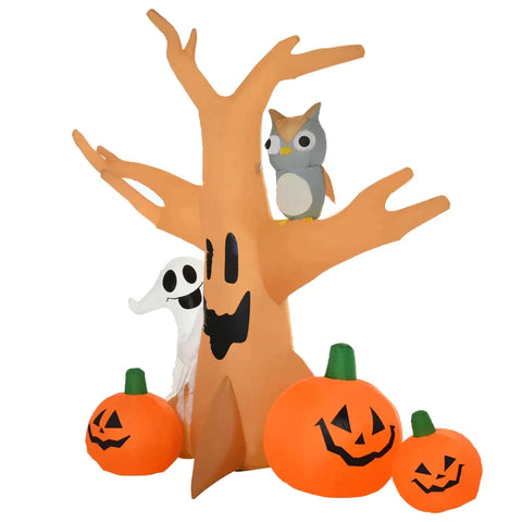 Rootz Halloween Tree - Halloween Inflatable - Inflatable Spooky Tree - Spooky Air Figure - 120/240 cm