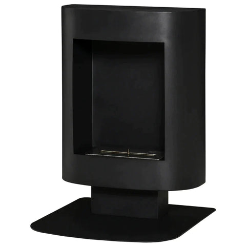 Rootz Ethanol Fireplace - Fireplace - Bio-ethanol Burner - Alcoholic Fire Pit - Burning Time No Smoke - Free-standing - Black - 46.5 x 53 x 65 cm