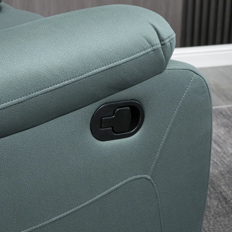 Rootz Relax Chair - Recliner - Living Room Chair - With Tilt Adjustment - 360° Rotatable - Polyester/Foam/Steel - Green - 93 cm x 100 cm x 98 cm