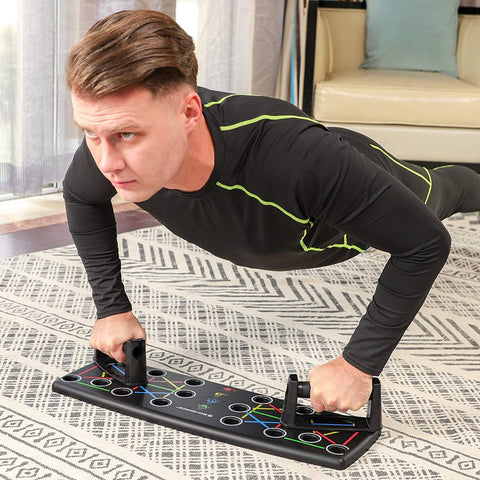 Rootz Push-up Board - 14-in-1 push-up board - Fitness training at home - Portable - Non-slip