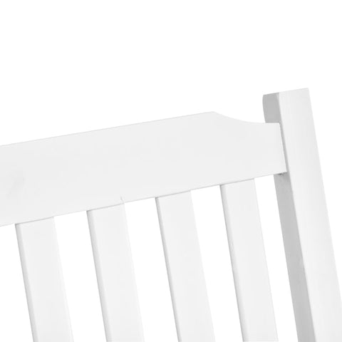 Rootz Tuinschommel - Schommelstoel - Hangbank - Verandaschommel - Stoelzitting - Hout - Wit - 117 cm x 69 cm x 60 cm