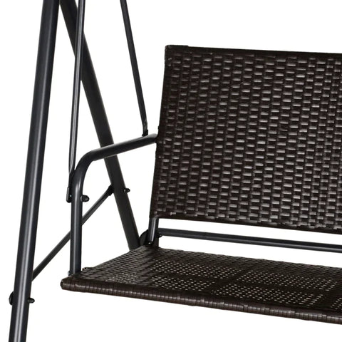 Rootz Swing Chair - Hammock Swing - Garden Swing Bench - 2 Seater - Adjustable - Sun Canopy - 140 x 110 x 151 cm